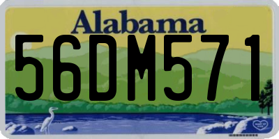 AL license plate 56DM571