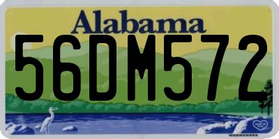 AL license plate 56DM572