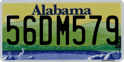 AL license plate 56DM579