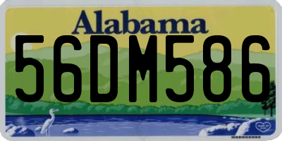 AL license plate 56DM586