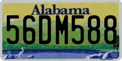 AL license plate 56DM588