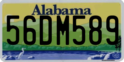 AL license plate 56DM589
