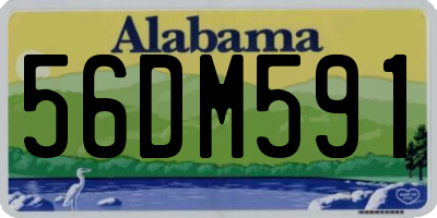 AL license plate 56DM591