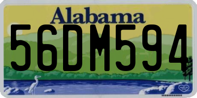 AL license plate 56DM594