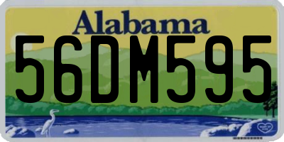 AL license plate 56DM595
