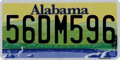 AL license plate 56DM596