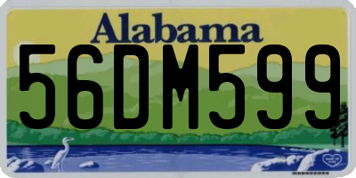 AL license plate 56DM599