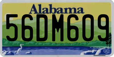 AL license plate 56DM609