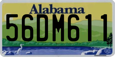 AL license plate 56DM611