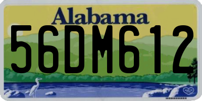 AL license plate 56DM612