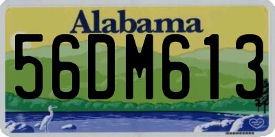 AL license plate 56DM613