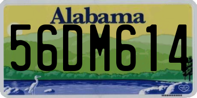 AL license plate 56DM614