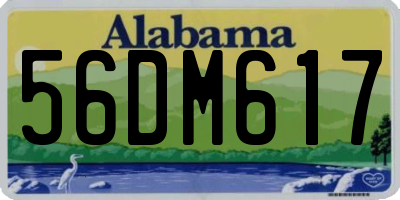 AL license plate 56DM617