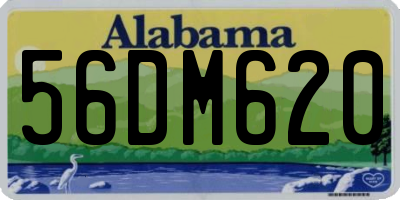 AL license plate 56DM620
