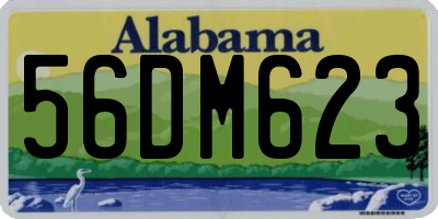 AL license plate 56DM623