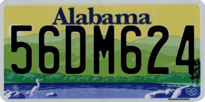 AL license plate 56DM624