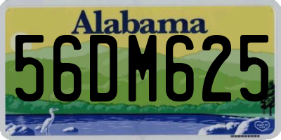 AL license plate 56DM625
