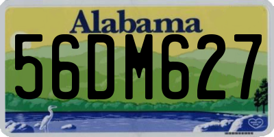 AL license plate 56DM627
