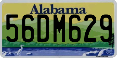 AL license plate 56DM629