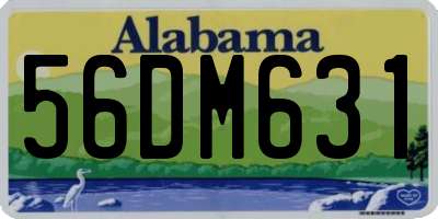 AL license plate 56DM631
