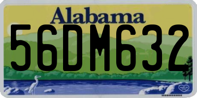 AL license plate 56DM632