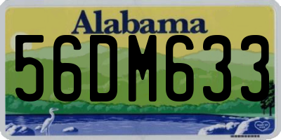 AL license plate 56DM633
