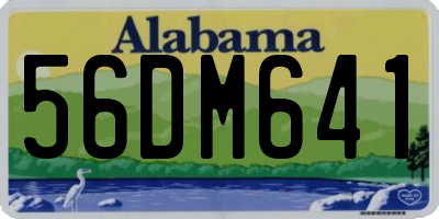 AL license plate 56DM641