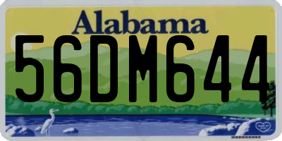 AL license plate 56DM644