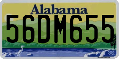 AL license plate 56DM655