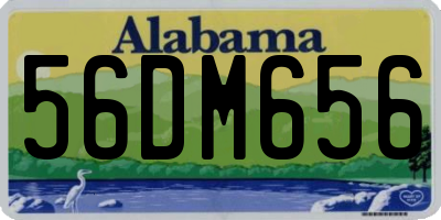 AL license plate 56DM656