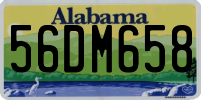AL license plate 56DM658