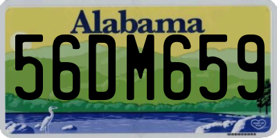 AL license plate 56DM659