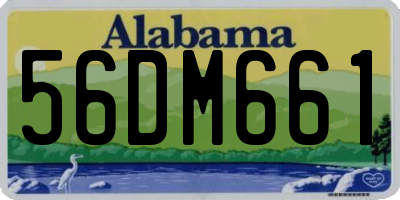 AL license plate 56DM661