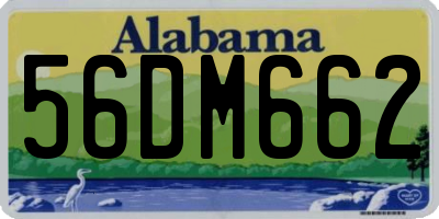 AL license plate 56DM662