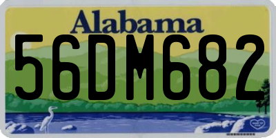 AL license plate 56DM682