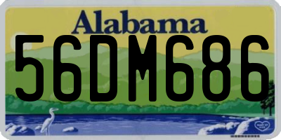 AL license plate 56DM686