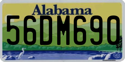 AL license plate 56DM690