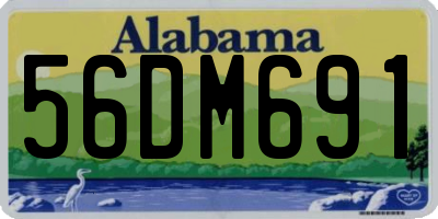 AL license plate 56DM691