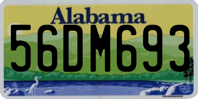 AL license plate 56DM693