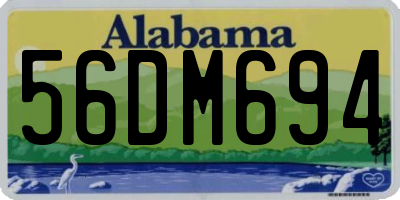 AL license plate 56DM694