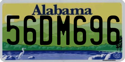 AL license plate 56DM696