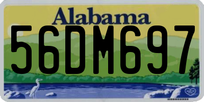 AL license plate 56DM697