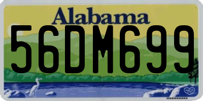 AL license plate 56DM699