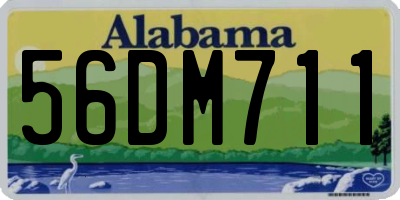 AL license plate 56DM711