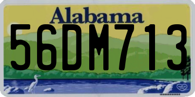 AL license plate 56DM713
