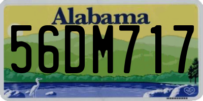 AL license plate 56DM717