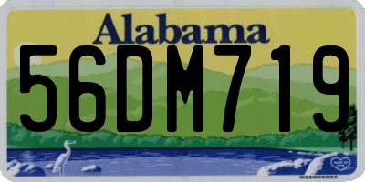 AL license plate 56DM719
