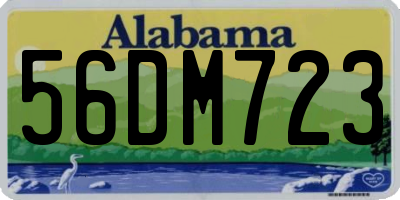 AL license plate 56DM723
