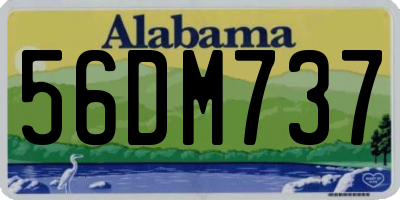 AL license plate 56DM737