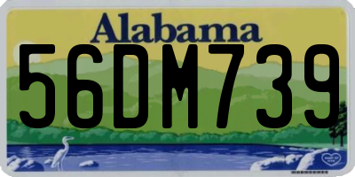 AL license plate 56DM739
